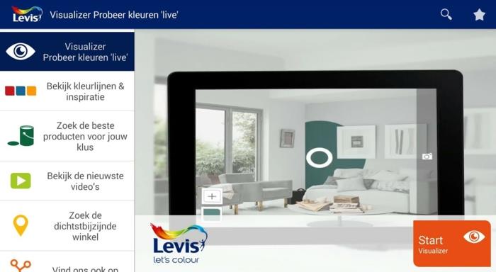 Psychυχολογία χρωμάτων Levis Visualizer ιδέες βαφής τοίχου