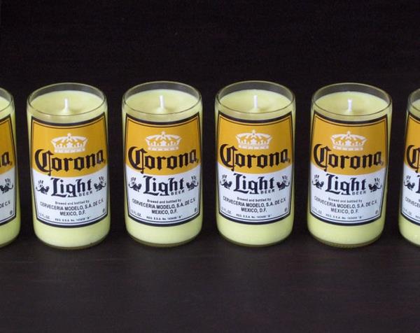 κίτρινο χρώμα ανακυκλωμένα γυάλινα μπουκάλια μπύρας κοκ oridinell