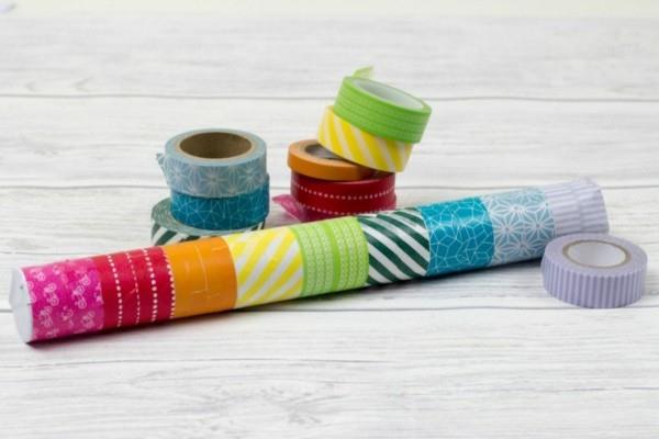 Rainmakers tinker υλικά washi tape craft ιδέες χρωμάτων μοτίβα