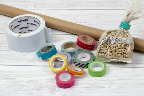 Οι βροχοποιός τσιγκουνεύονται με φασόλια Washi ταινία ουράνιο τόξο χρώματα ιδέες χειροτεχνίας