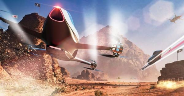 Οι ιπτάμενοι αγώνες αυτοκινήτων θα γίνουν πραγματικότητα το 2020 sci fi video games speeder real