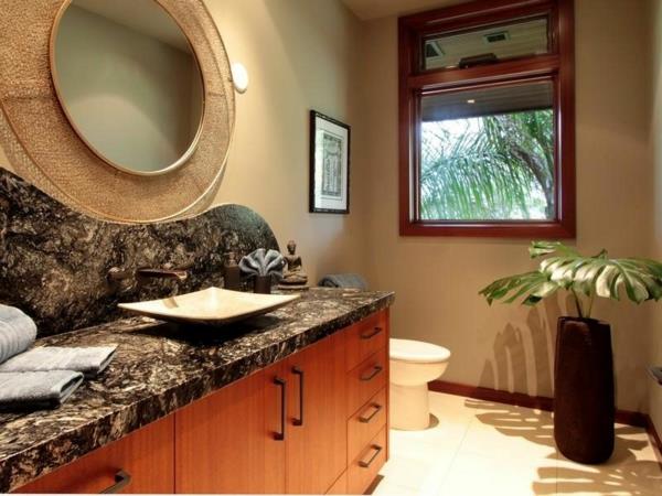 Κατοικία στη Χαβάη με πολύ δημιουργικό σχεδιασμό ματαιοδοξίας μπάνιου