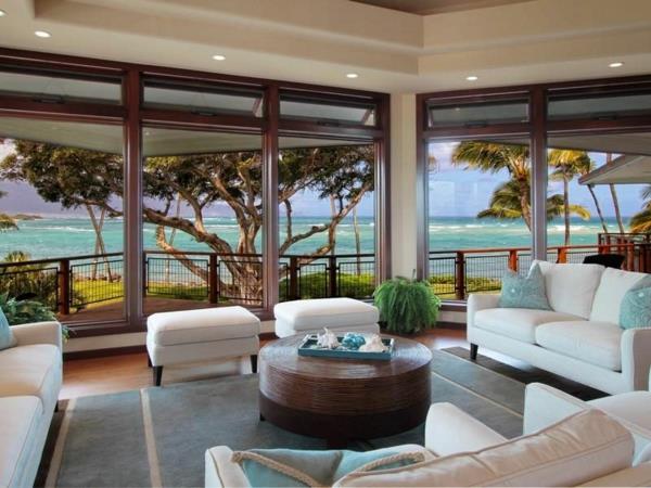Κατοικία στη Χαβάη με πολύ δημιουργικό σχεδιασμό κάθισμα στην παραλία