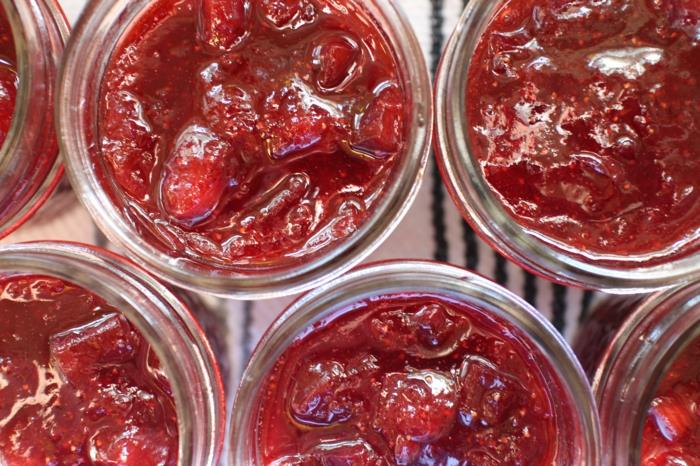 Ραβέντι συνταγές μαρμελάδα τζίντζερ φράουλες