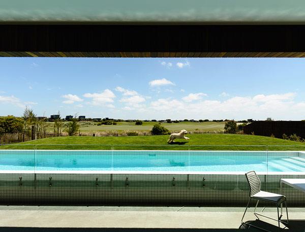 Στιβαρή παράκτια κατοικία Αυστραλία σχεδιασμός πισίνας