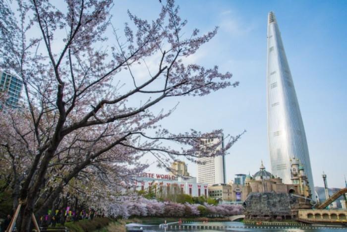 Ρομαντική θέα Lotte World Tower Σεούλ Νότια Κορέα