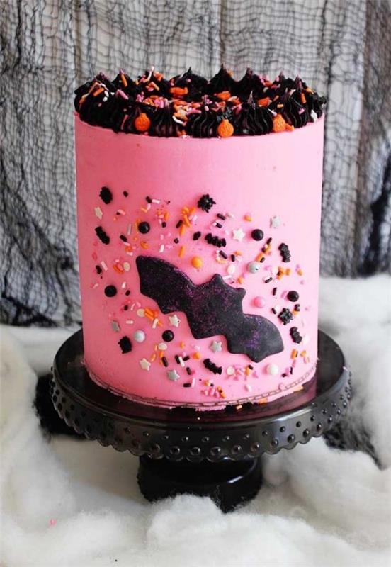 Ροζ ιδέες διακόσμησης Αποκριάτικο κέικ
