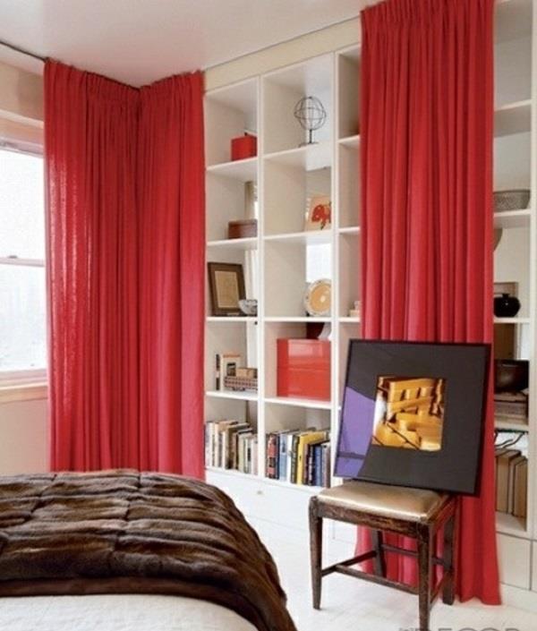 ράφια βιβλία διακοσμητικά αντικείμενα κουρτίνες κουρτίνες ρολά ρολά παράθυρα υπνοδωμάτια κρεβάτι