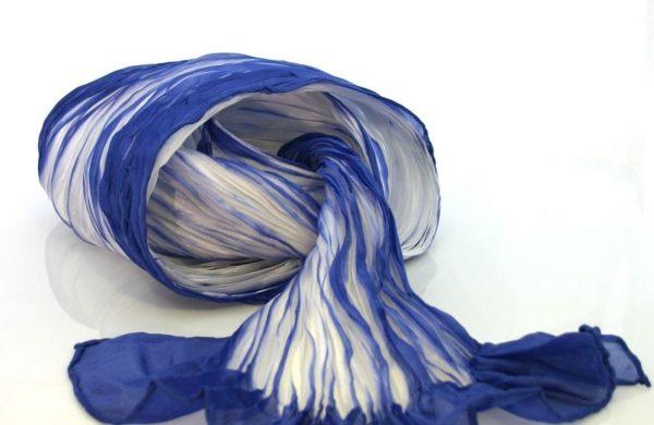 Στρογγυλό μαντήλι - διαφορετικά χρώματα - τεχνική Shibori