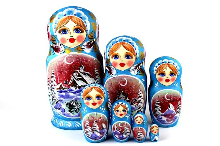 Ρωσικές κούκλες Ρωσική οικογένεια matryoshka Ρωσική λαογραφία