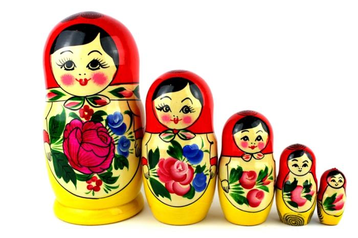Ρωσικές κούκλες Russian Matryoshka Family Women Russian Red