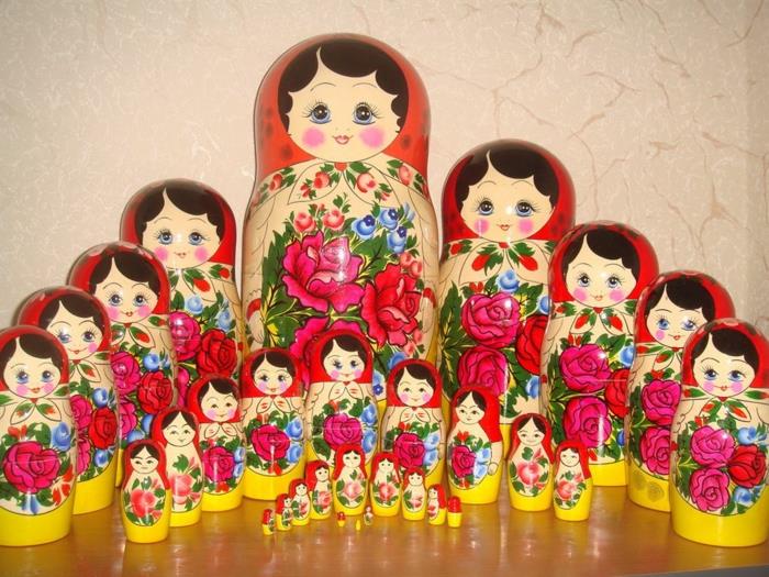 Ρωσικές κούκλες Ρωσική οικογένεια matryoshka