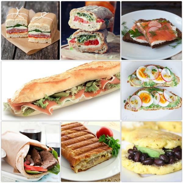 Συνταγές σάντουιτς γρήγορο φαγητό σε όλο τον κόσμο μικρά ανοιχτά σάντουιτς