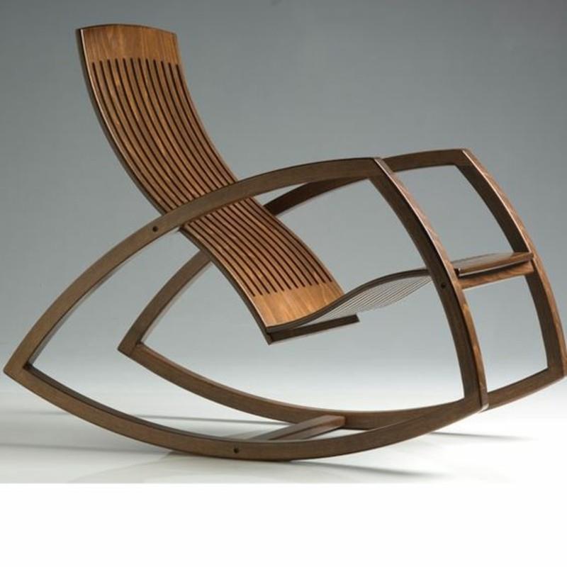 Κουνιστή καρέκλα από ξύλο μοντέρνου σχεδιασμού κουνιστές καρέκλες