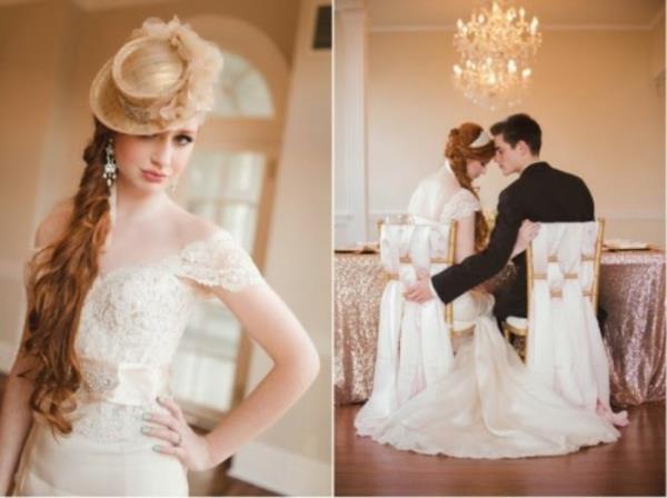 Διακόσμηση γάμου νυφικό καπέλο ιδέες deco ιδέες γάμος ευτυχία
