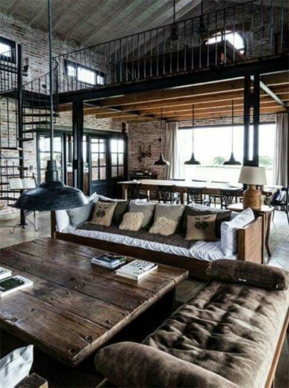 Barn remodel cozy home set up σκοτεινά χρώματα