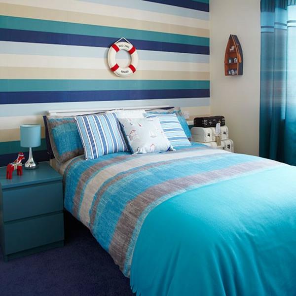 Σχεδιασμός ιδέες για ναυτικό μπλε υπνοδωμάτιο