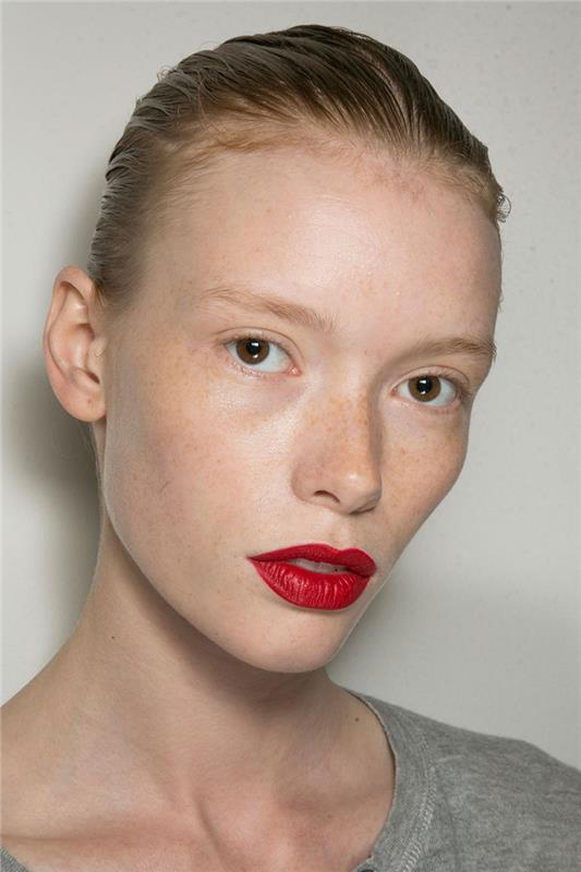 Make up tips κόκκινα χείλη make up τάσεις jason wu styling tips