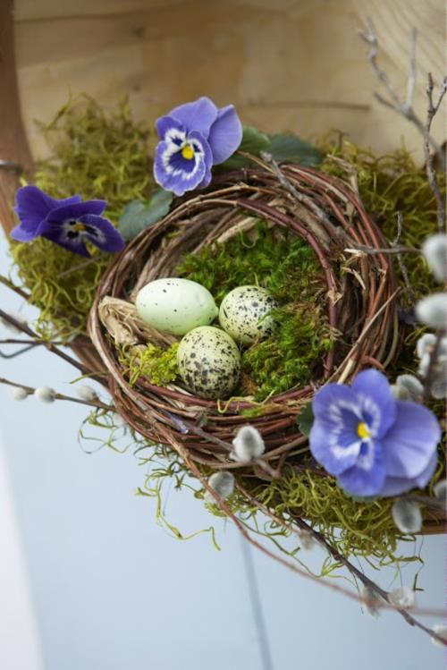 Φτιάξτε όμορφα πασχαλινά αυγά και πασχαλινές διακοσμήσεις φωλιά πουλιού