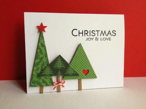 Φτιάξτε Χριστουγεννιάτικες κάρτες μόνοι σας Χριστουγεννιάτικο δέντρο