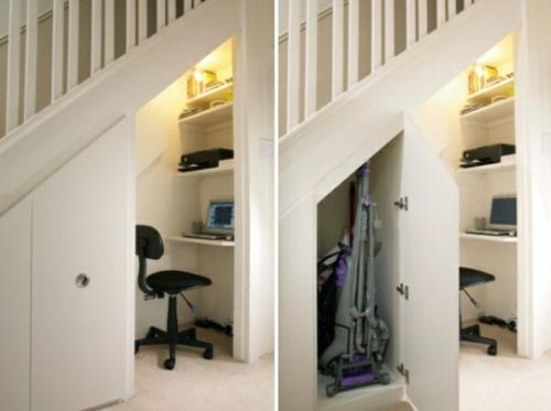 Ωραίες πρακτικές ιδέες αποθήκευσης για να τις κρατάτε κάτω από τις σκάλες