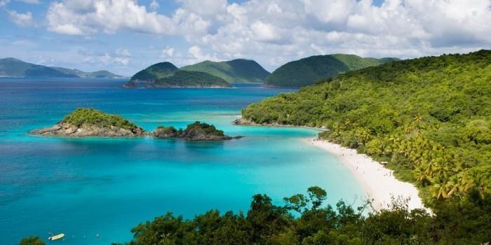Οι πιο όμορφες παραλίες στον κόσμο Trunk Bay US Virgin Islands