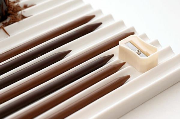 Η σοκολάτα διαμορφώνει έντεχνα ιδέες σχεδιασμό μολύβι