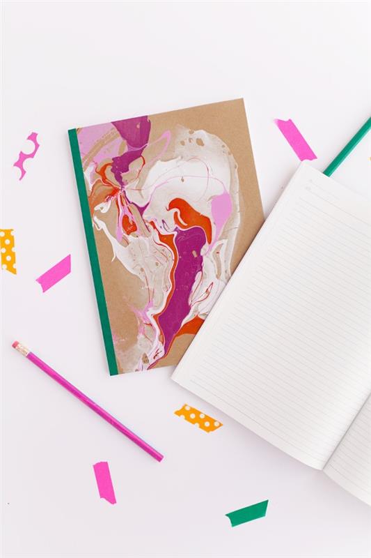 Βιβλίο ασκήσεων σχεδίασης - μοναδικές, δημιουργικές και απλές ιδέες για εφηβικά μαρμάρινα φυλλάδια ακρυλικά χρώματα βερνίκι νυχιών