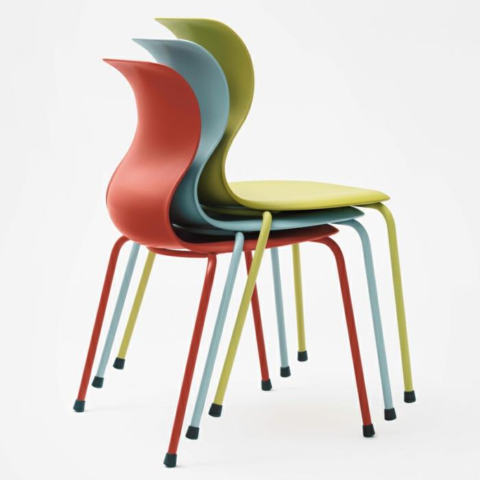 Καρέκλες επίπλων σχολείου Konstantin Grcic καρέκλες σχεδιαστών στοιβάζονται