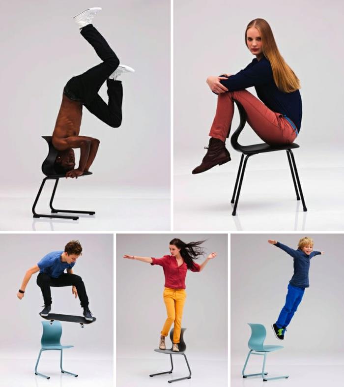 Έπιπλα σχολείου Καρέκλες Konstantin Grcic μοντέρνες καρέκλες στοιβάζονται