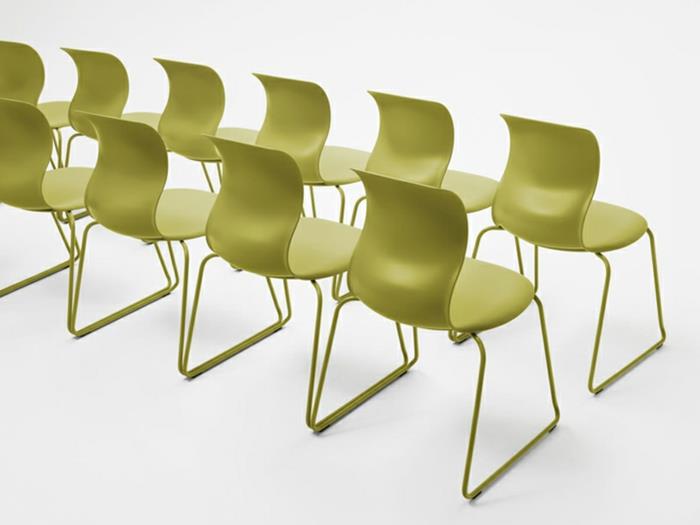 Καρέκλες επίπλων σχολείου πράσινες Καρέκλες σχεδιαστών από τον Konstantin Grcic