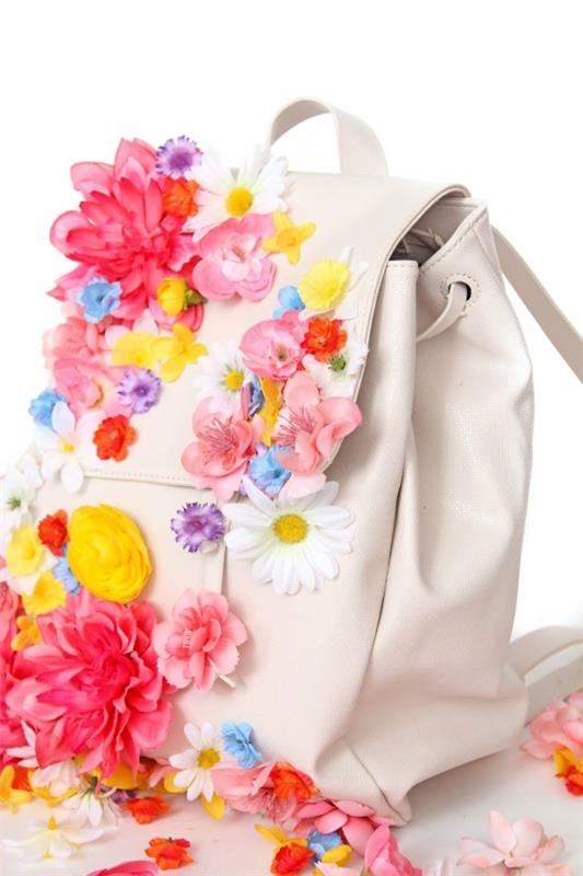 Σχεδιάστε σχολικές τσάντες για εφήβους μόνοι σας - δημιουργικές ιδέες και απλές οδηγίες λουλουδάτο λουλουδάτο λουλούδι