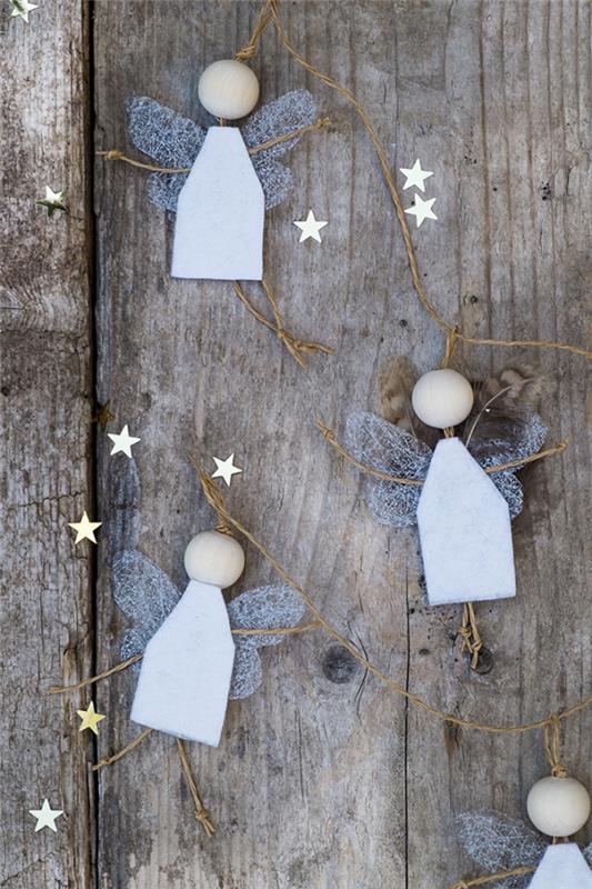 Guardian angels tinker με παιδιά για τα Χριστούγεννα - μαγικές ιδέες και οδηγίες για απλή αγγελική αγγελική γιρλάντα