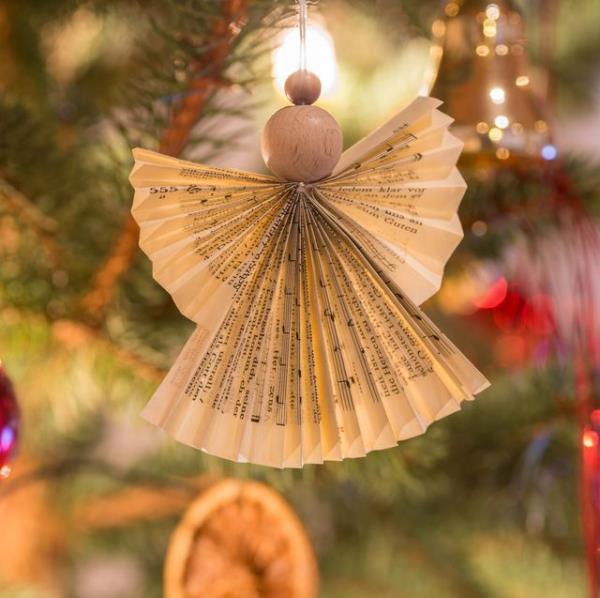 Guardian angels tinker με παιδιά για τα Χριστούγεννα - μαγικές ιδέες και οδηγίες αγγέλου στολίδι εφημερίδα χαρτί