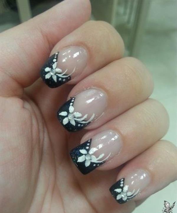 Μαύρα και άσπρα νύχια gel gel make it yourself γαλλικά