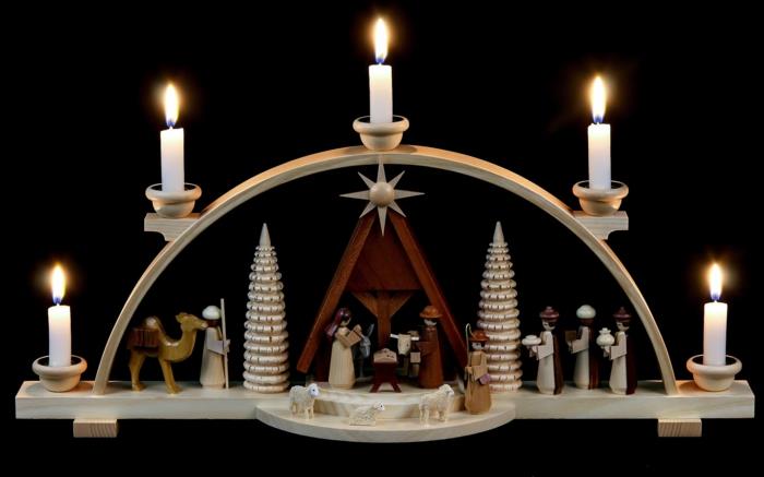 Αψίδες κεριών της γέννησης του Χριστού Χριστουγεννιάτικες διακοσμήσεις διαδικτυακό κατάστημα Χριστουγεννιάτικες διακοσμήσεις από ξύλο