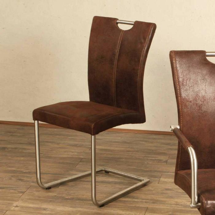 Κουνιστή καρέκλα Caica σε καφέ καρέκλες Cantilever Καρέκλες σχεδιαστών