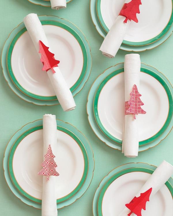 Δαχτυλίδια χαρτοπετσέτας Tinker για τα Χριστούγεννα - Κομψές ιδέες και οδηγίες για μια γιορτινή διακόσμηση τραπεζιού