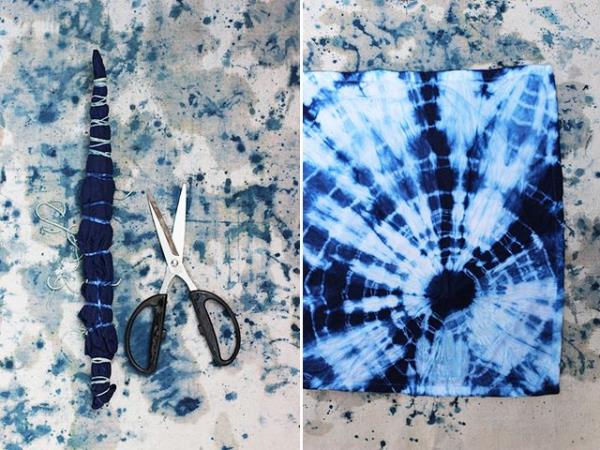 Shibori Technik DIY ιδέες - υπέροχα