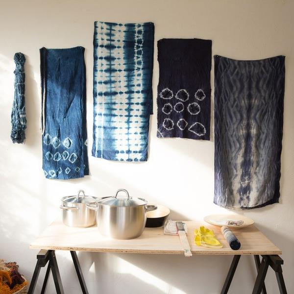 Ιδέες τεχνολογίας Shibori για έπιπλα κουζίνας