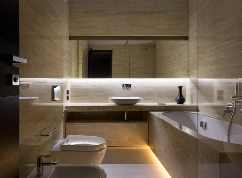 Shore House NOTT Design Studio ιδέες σχεδιασμού διαμερίσματος μοντέρνο μπάνιο