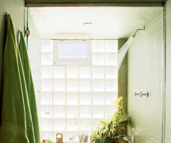 Οθόνη απορρήτου για παράθυρα μπάνιου φρέσκια πράσινη λύση