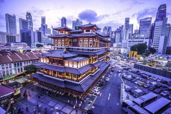 Single Travel Singapore Old Buildings Ουρανοξύστες Το παλιό συναντά το νέο