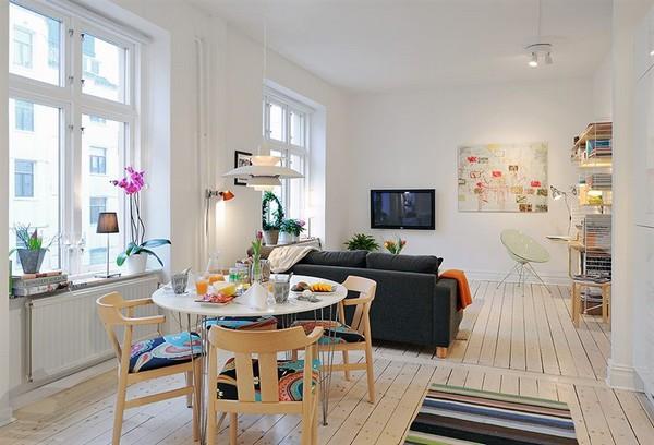 Σκανδιναβικό σαλόνι σχεδιάζει τραπεζαρία με μαγευτικό αποτέλεσμα
