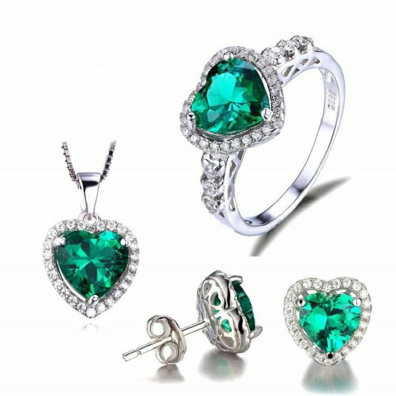 Σετ Κοσμήματα Σμαραγδένιος Σκορπιός Zodiac Gemstones