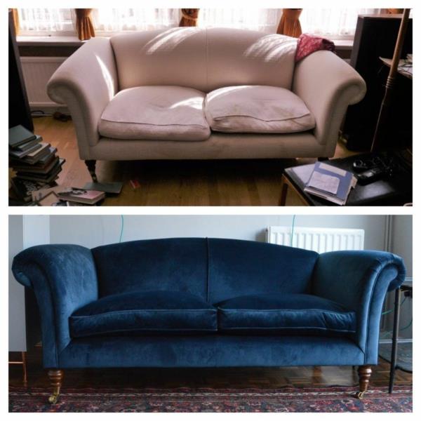 Συμβουλές πριν και μετά μπορείτε να καλύψετε ξανά τον καναπέ σας
