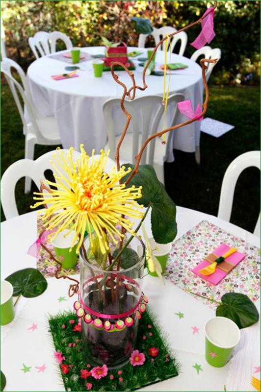 Καλοκαιρινό πάρτι πολύχρωμες ιδέες κήπου διακοσμητικά διακοσμητικά λουλούδια
