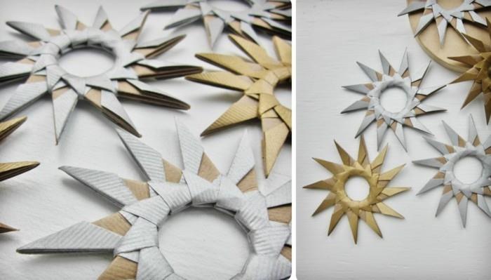 Φτιάξτε αστέρια για τα Χριστούγεννα με οδηγίες origami Χριστουγεννιάτικη διακόσμηση βήμα 8