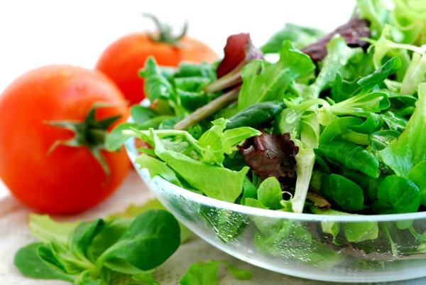Ζώδιο καρκίνου υγιεινή τροφή τρώτε φρέσκια σαλάτα