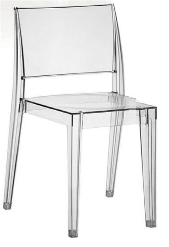 Καρέκλες τραπεζαρία ξύλο μοντέρνο ακρυλικό διαφανές